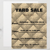 Golden Sparkle Yard Sale/Event Notice (Voorkant / Achterkant)