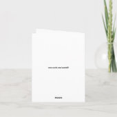 Golden Speckled Pear Dank u Notecard Kaart (Achterkant)