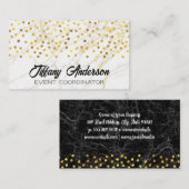 Golden Specks | Marmer Visitekaartje (Voorkant / Achterkant)