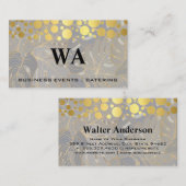 Golden Specks | Palm Leaves achtergrond Visitekaartje (Voorkant / Achterkant)