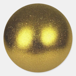 Golden Sphere Ronde Sticker