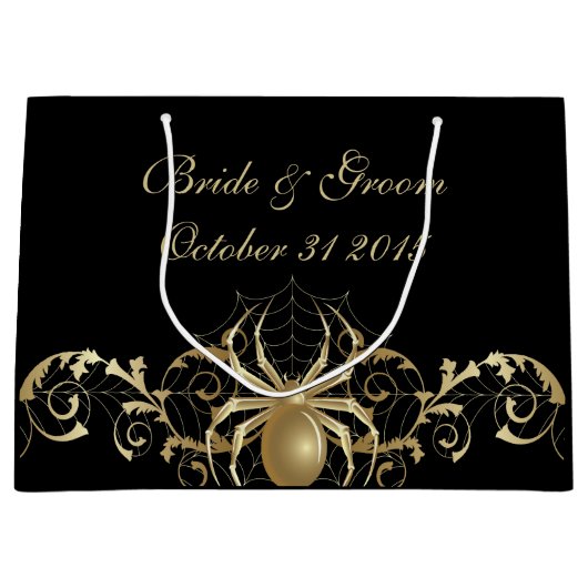 Golden Spider Gift Bag Large Cadeautasje (Voorkant)