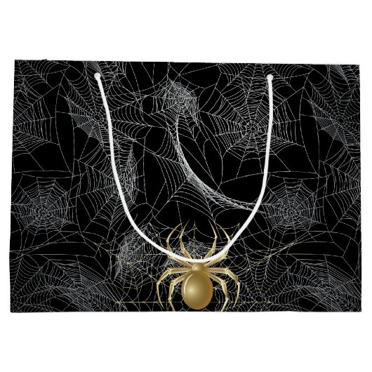 Golden Spider Gift Bag Large Cadeautasje (Achterkant)