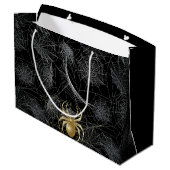 Golden Spider Gift Bag Large Cadeautasje (Achterkant Gekanteld)