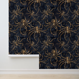 Golden Spider Insect Theme Escape Room Decor Behang