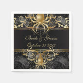 Golden Spider Paper Party Napkins Servet (Voorkant)