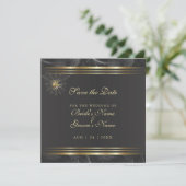  Golden Spiders sparen de Datum Uitnodiging (Staand voorkant)