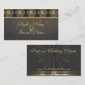 Golden Spiders Website Wedding Kaart (Voorkant / Achterkant)