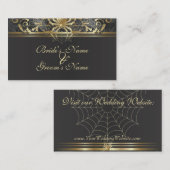 Golden Spiders Website Wedding Kaart (Voorkant / Achterkant)