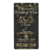  Golden Spiders Wijnlabel voor bruiloft Etiket (Voorkant)