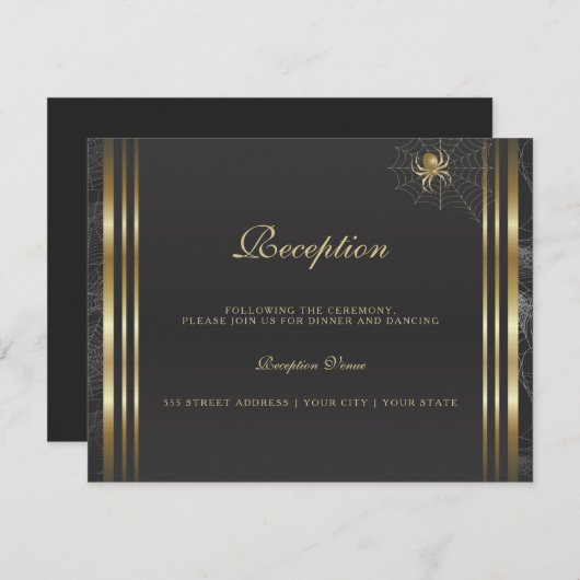 Golden Spiers Reception Informatiekaartje (Voorkant / Achterkant)