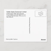 Golden Spike Centennial Limited Briefkaart (Achterkant)