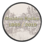 Golden Spike Transcontinental Railroad Sesquincent Hockey Puck (Voorkant)