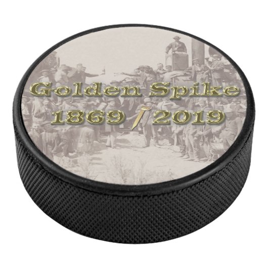 Golden Spike Transcontinental Railroad Sesquincent Hockey Puck (3/4)