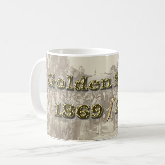 Golden Spike Transcontinental Railroad Sesquincent Koffiemok (Voorkant links)