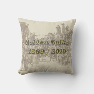 Golden Spike Transcontinental Railroad Sesquincent Kussen