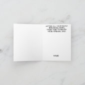 Golden Spine Silhouette Wenskaart Kaart (Binnen)