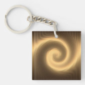 Golden spiraaltextuur sleutelhanger (voorkant)