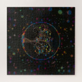 Golden spiraalvormig kleurschilderblad #1 legpuzzel (Horizontaal)