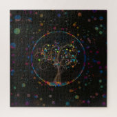 Golden spiraalvormig kleurschilderblad #1 legpuzzel (Verticaal)