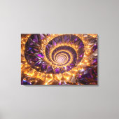 Golden Spiral Dreamscape Canvas Afdruk (Voorkant)