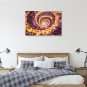Golden Spiral Dreamscape Canvas Afdruk (Insitu (Slaapkamer))