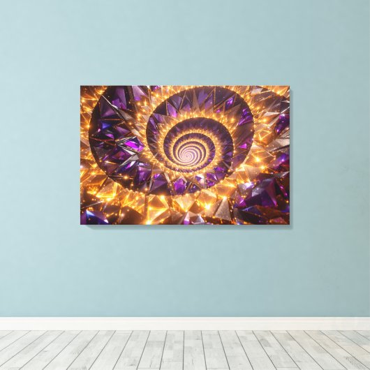 Golden Spiral Dreamscape Canvas Afdruk (Insitu (Houten vloer))