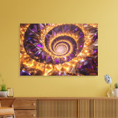 Golden Spiral Dreamscape Canvas Afdruk (Insitu (Woonkamer))