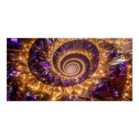 Golden Spiral Dreamscape Perfect Poster (Voorkant)