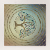 Golden Spiral en marmer Legpuzzel (Horizontaal)