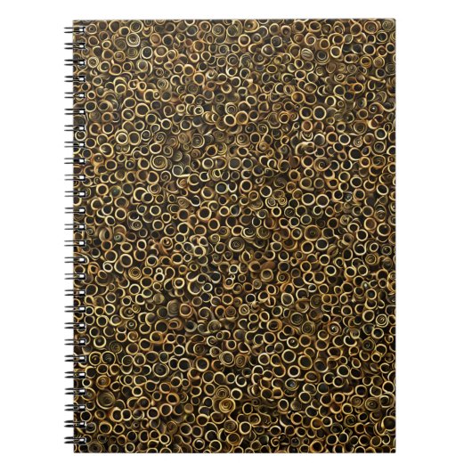 Golden Spiral Notitieboek - Metallic Pattern (Voorkant)
