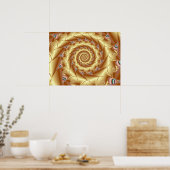 Golden Spiral Poster (Keuken)