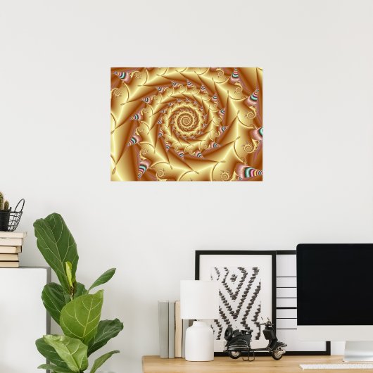 Golden Spiral Poster (Thuiskantoor)