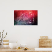 Golden Spiral Poster (Keuken)