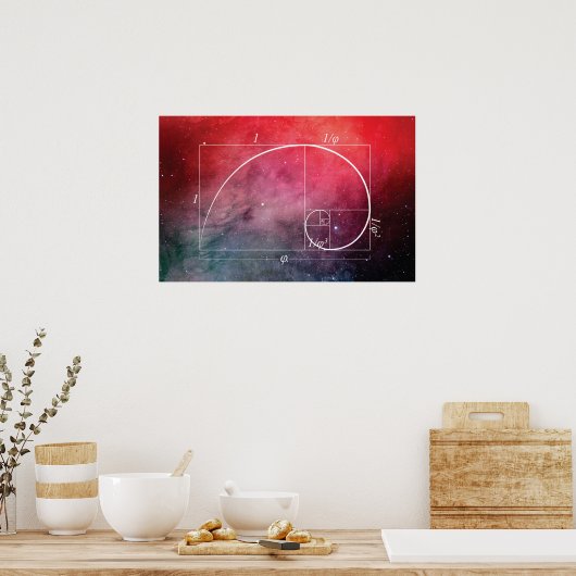 Golden Spiral Poster (Keuken)