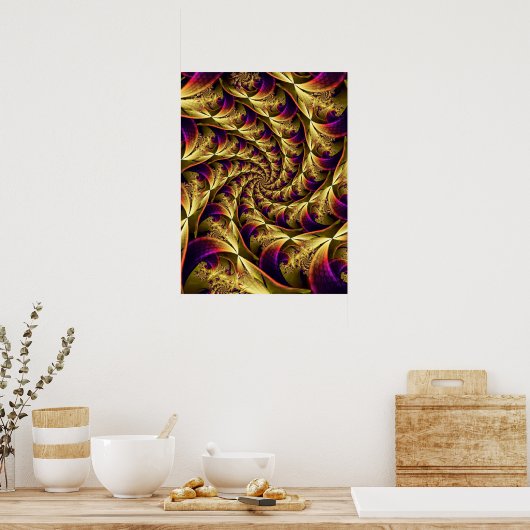 Golden Spiral Poster (Keuken)
