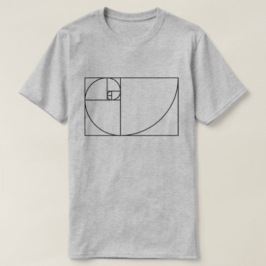 Golden Spiral (Ratio) T-shirt (Design voorkant)