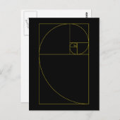 Golden Spiral Sacred Geometry Briefkaart (Voorkant / Achterkant)