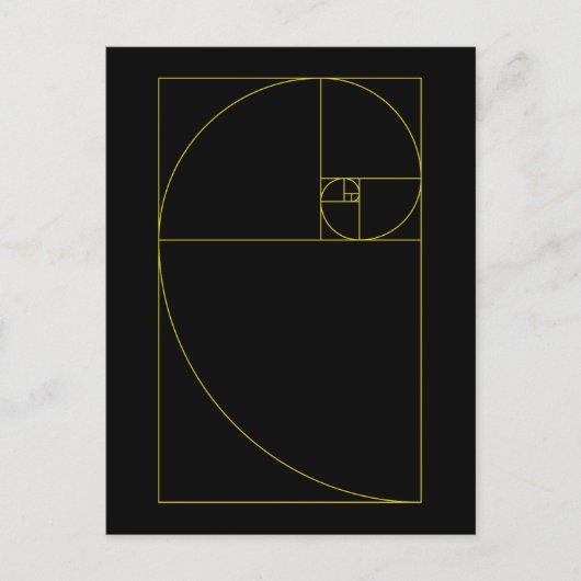 Golden Spiral Sacred Geometry Briefkaart (Voorkant)