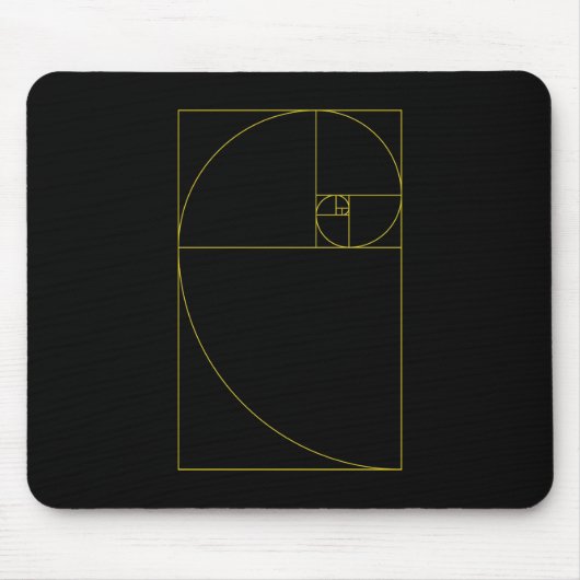 Golden Spiral Sacred Geometry Muismat (Voorkant)