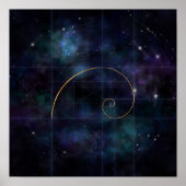 Golden Spiral - Sacred Geometry Poster (Voorkant)
