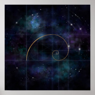 Golden Spiral - Sacred Geometry Poster