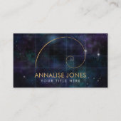 Golden Spiral - Sacred Geometry Visitekaartje (Voorkant)