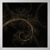 Golden Spiral Tree #1 Poster (Voorkant)