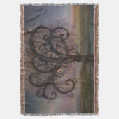 Golden Spiral Tree #3 Deken (Voorkant Verticaal)