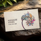 Golden Spiral - Waterverf Tree Branch Visitekaartje