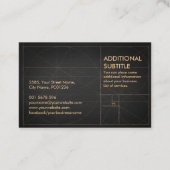 Golden Spiral Wave Visitekaartje (Achterkant)