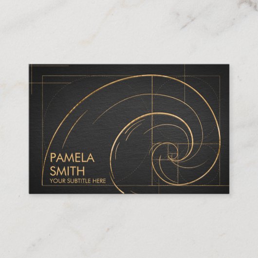 Golden Spiral Wave Visitekaartje (Voorkant)