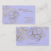 Golden Spirals verlaten  afbeelding voor sierdoele Visitekaartje (Voorkant / Achterkant)