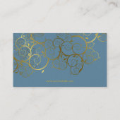 Golden Spirals verlaten afbeelding voor sierdoele Visitekaartje (Achterkant)
